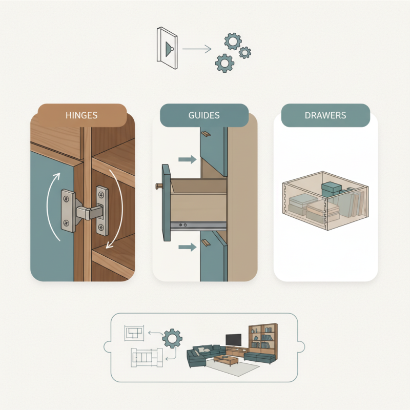 What are Hinges Guides and Drawers and How Do They Work in Furniture Design