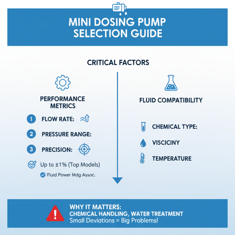 How to Choose the Right Mini Dosing Pump for Your Needs?