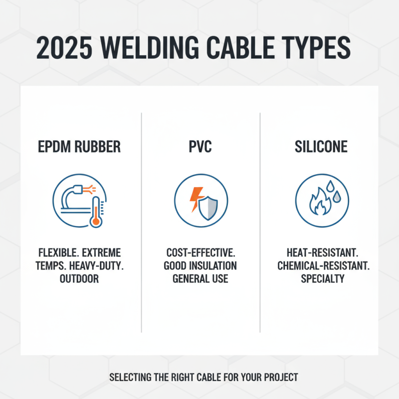 How to Choose the Right Welding Cable for Your Projects in 2025
