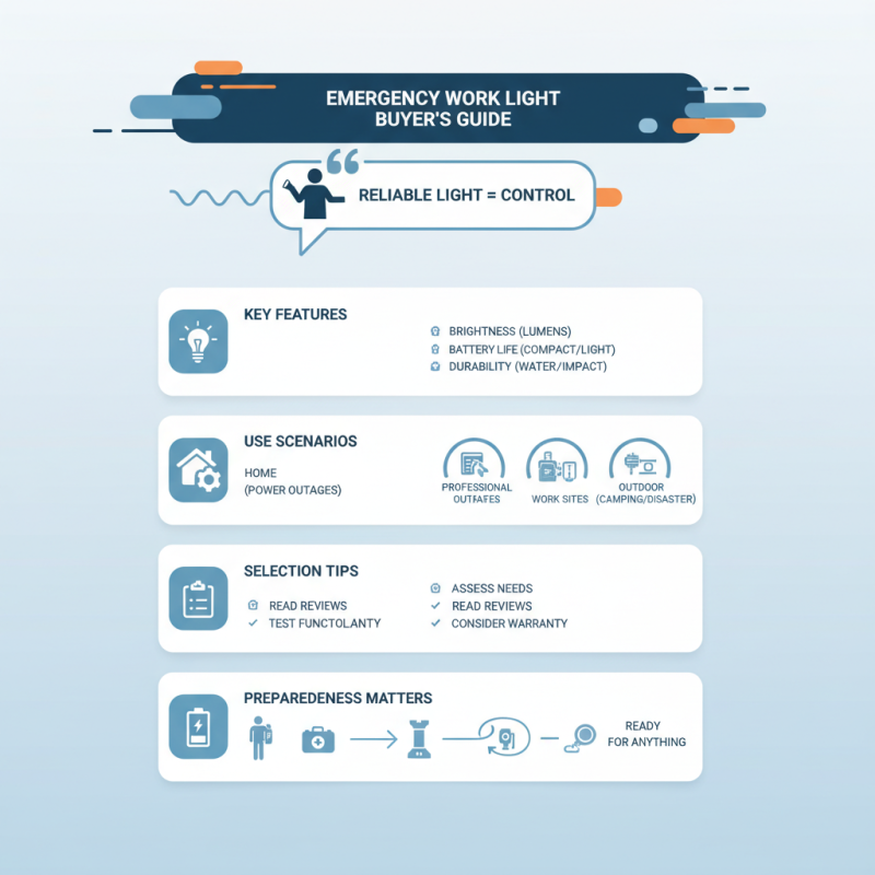 How to Choose the Best Emergency Work Light for Your Needs