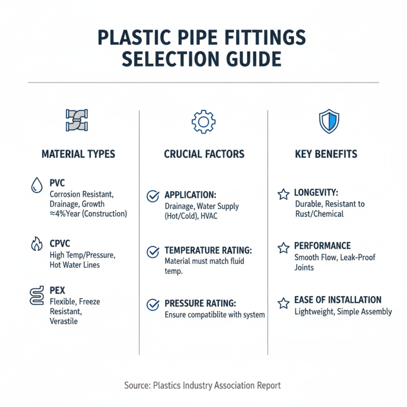 How to Choose the Right Plastic Pipe Fittings for Your Plumbing Projects