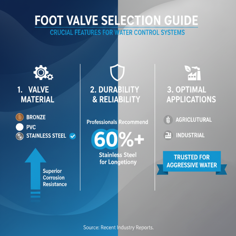 10 Best Foot Valves for Optimal Water Flow Control in Your Systems