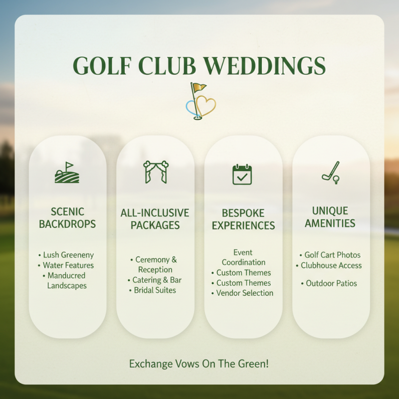 Top 10 Golf Club Wedding Venues for Your Perfect Outdoor Celebration