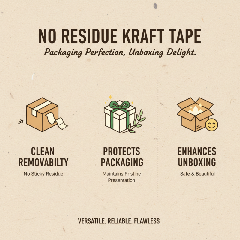 Top 10 Benefits of No Residue Kraft Tape for Your Everyday Needs