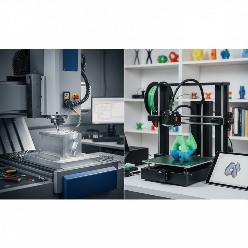 What is the Difference Between CNC Machine and 3D Printer for Beginners