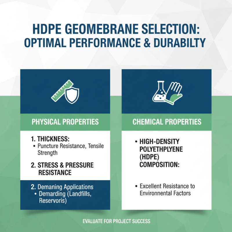 How to Choose the Right HDPE Geomembrane for Your Project Needs
