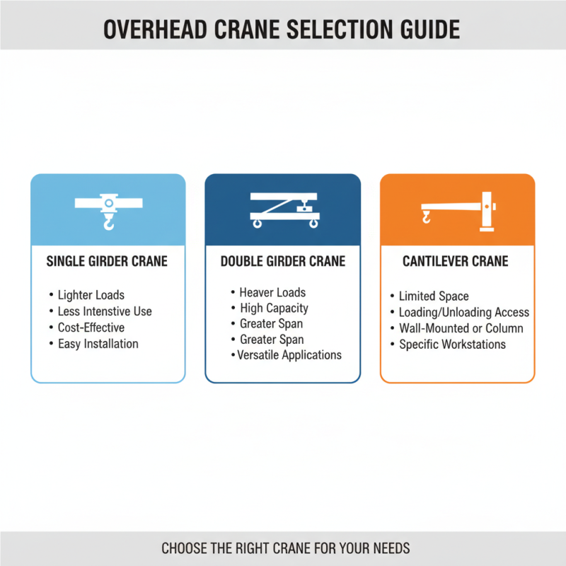Top Overhead Crane Types: Choosing the Right One for Your Needs