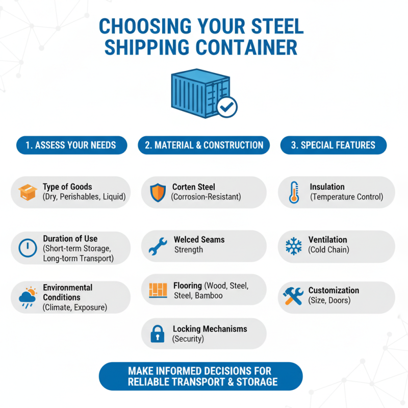 How to Choose the Best Steel Shipping Containers for Your Needs