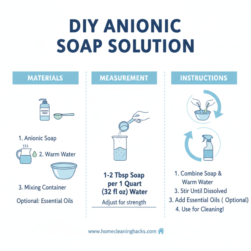 How to Use Anionic Soap for Effective Cleaning Solutions at Home