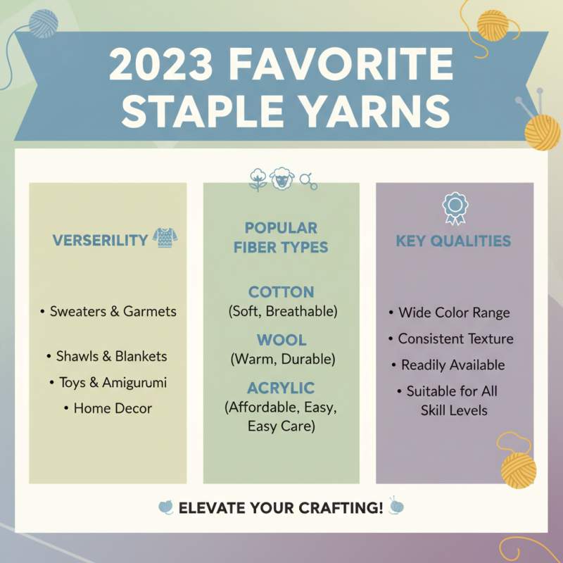Best Staple Yarns for Knitting and Crochet Projects in 2023