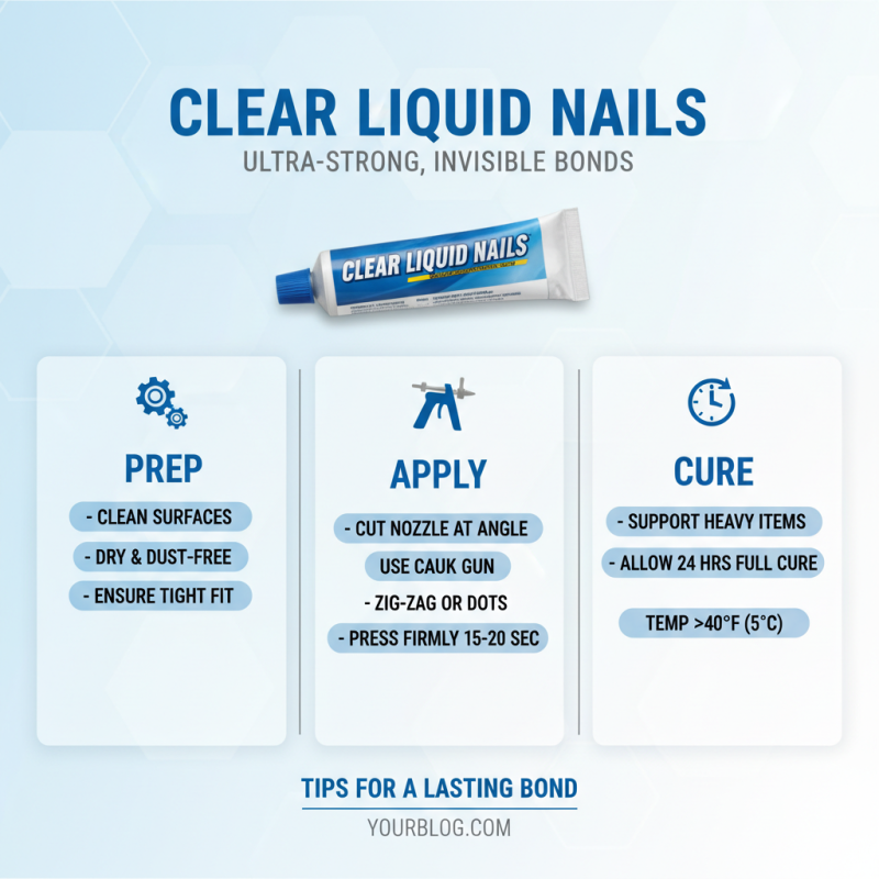 How to Use Clear Liquid Nails for Strong and Lasting Bonding Solutions