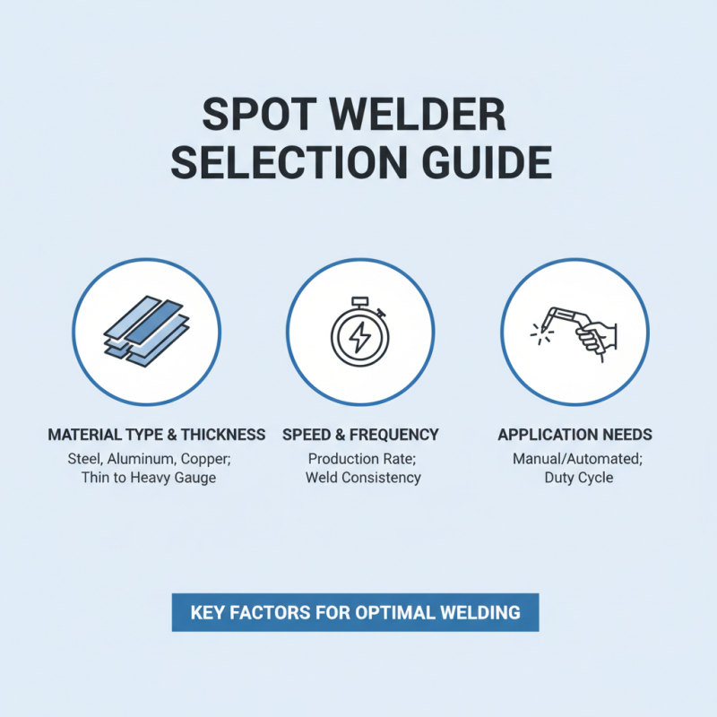 2025 How to Choose the Right Resistance Spot Welder for Your Needs