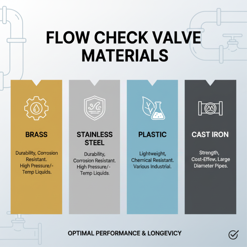 How to Choose the Right Flow Check Valve for Your Application Needs