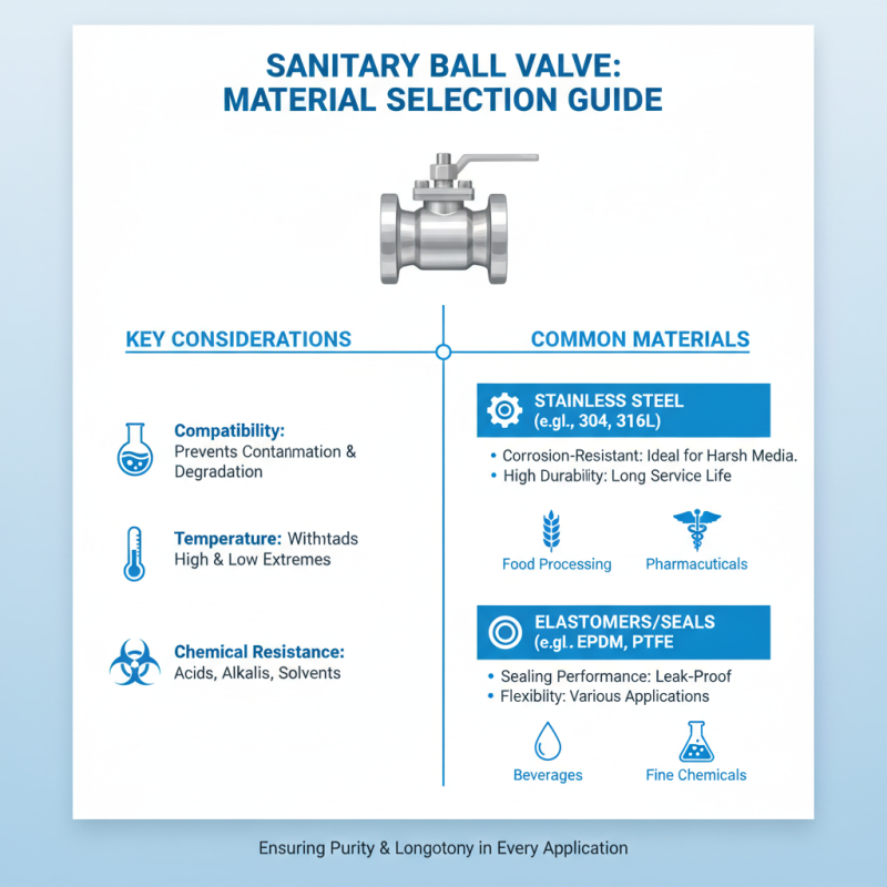 How to Choose the Right Sanitary Ball Valves for Your Applications