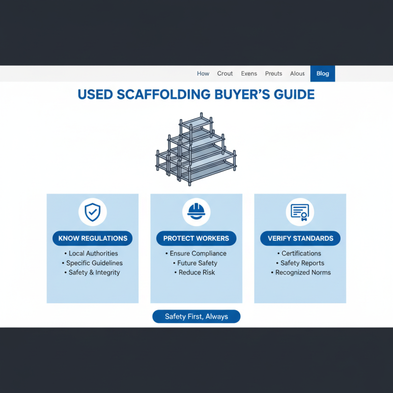 Top 10 Tips for Finding Quality Used Non Stop Scaffolding for Sale