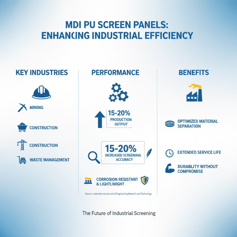 How to Choose the Right MDI PU Screen Panel for Your Needs