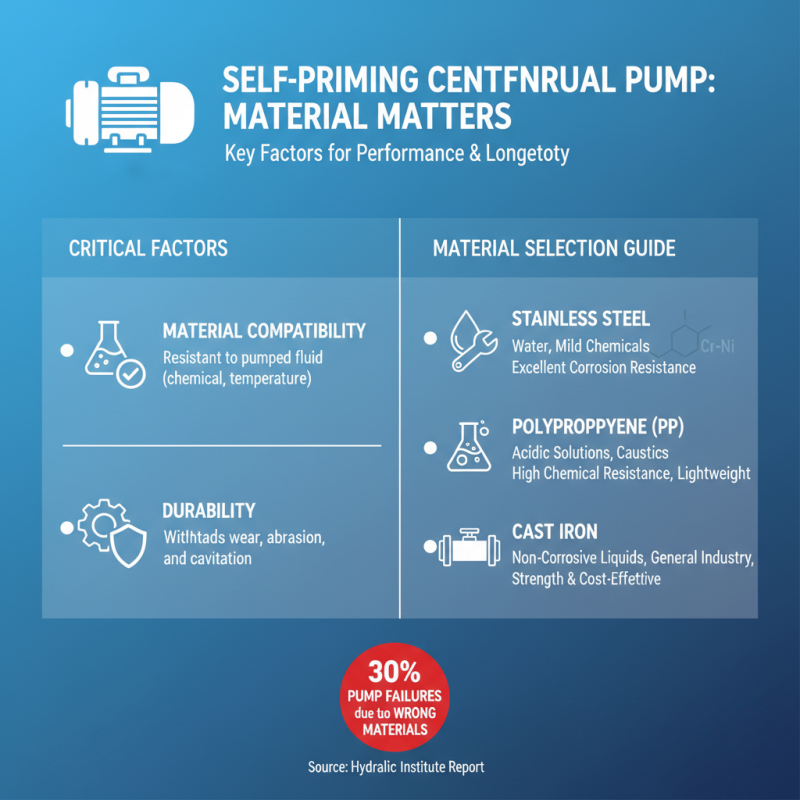 How to Choose the Right Self Priming Centrifugal Pump for Your Needs