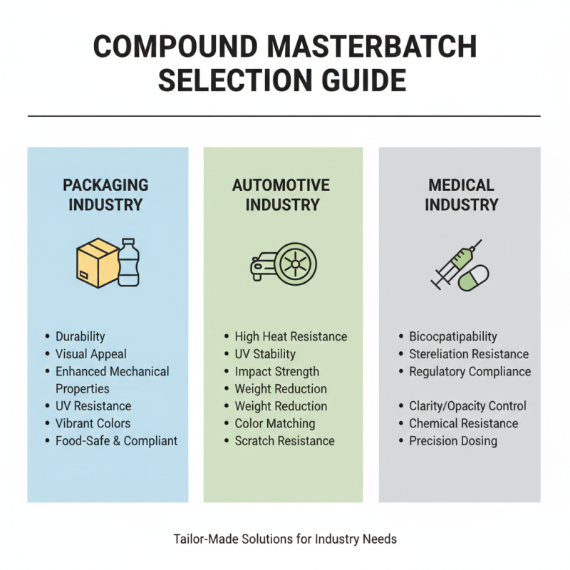 Ultimate Guide to Choosing the Right Compound Masterbatch for Your Projects
