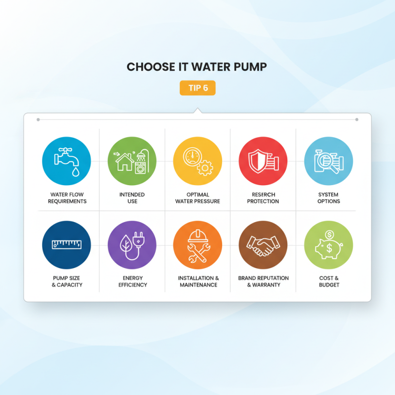Top 10 Tips for Choosing the Best Water Pump for Your Home Needs