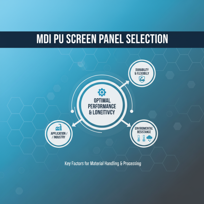 How to Choose the Right MDI PU Screen Panel for Your Needs