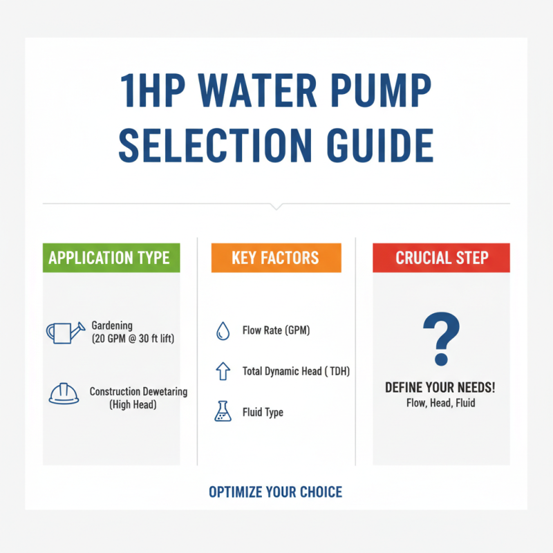 How to Choose the Right 1hp Water Pump for Your Needs and Applications