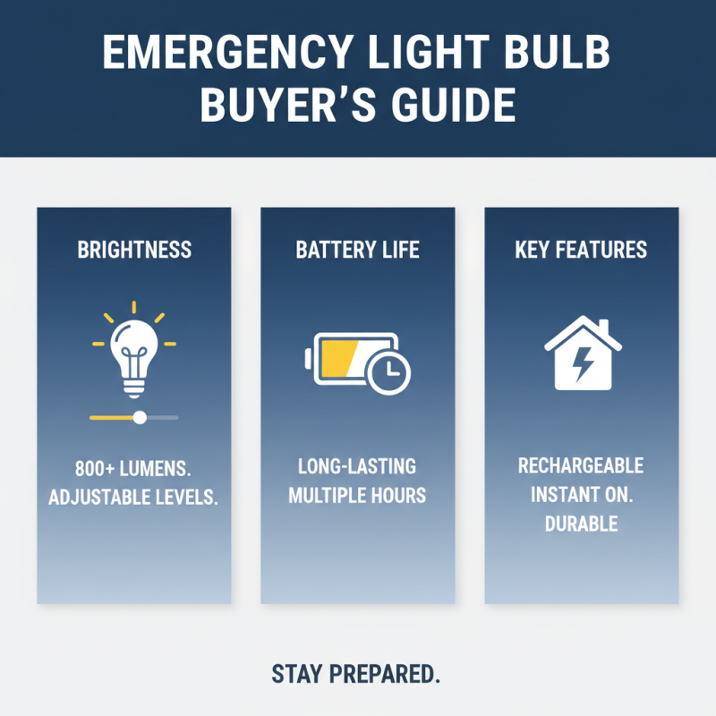 Top Tips for Choosing the Best Rechargeable Emergency Light Bulb for Your Needs