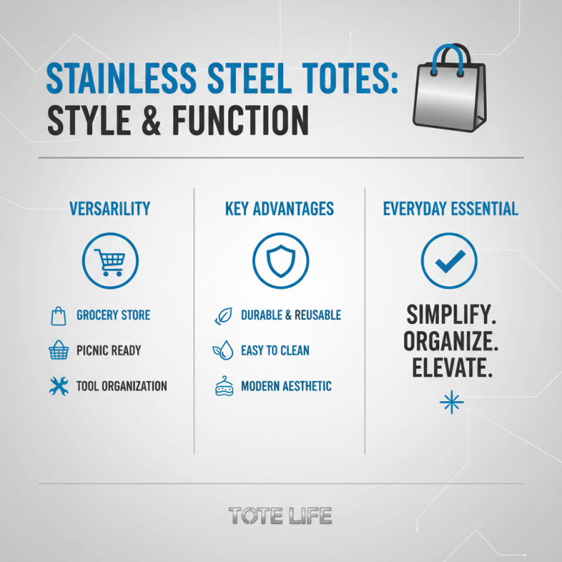 Top 10 Benefits of Using Stainless Steel Tote for Your Everyday Needs
