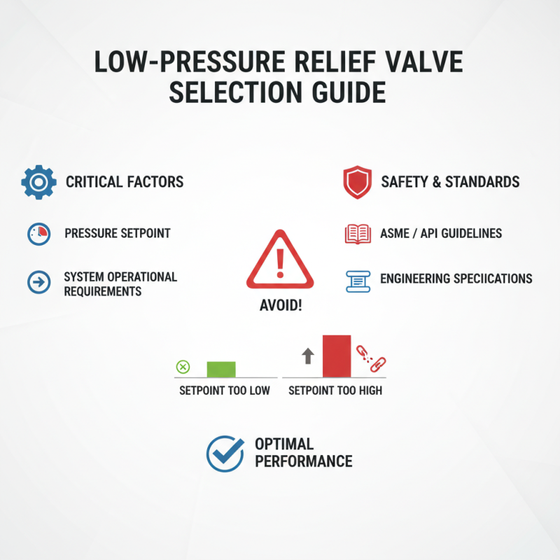 How to Choose a Low Pressure Relief Valve for Your System Needs