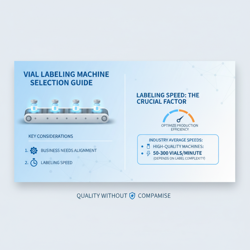 How to Choose the Best Vial Labeling Machine for Your Business Needs