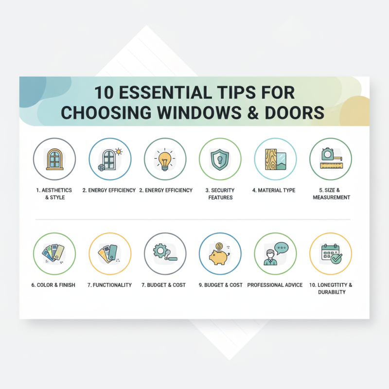 10 Essential Tips for Choosing Windows and Doors for Your Home Upgrade