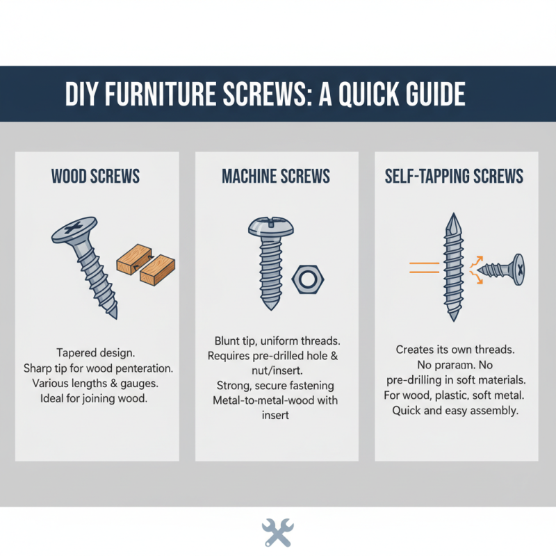 How to Choose the Right Furniture Screw for Your DIY Projects