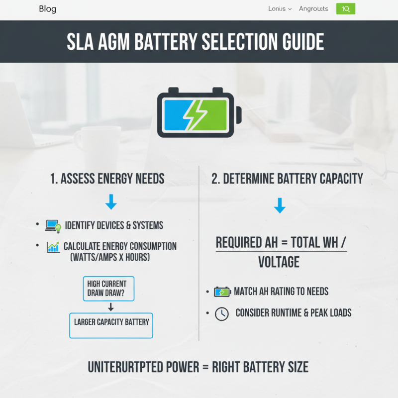 How to Choose the Best SLA AGM Battery for Your Energy Needs