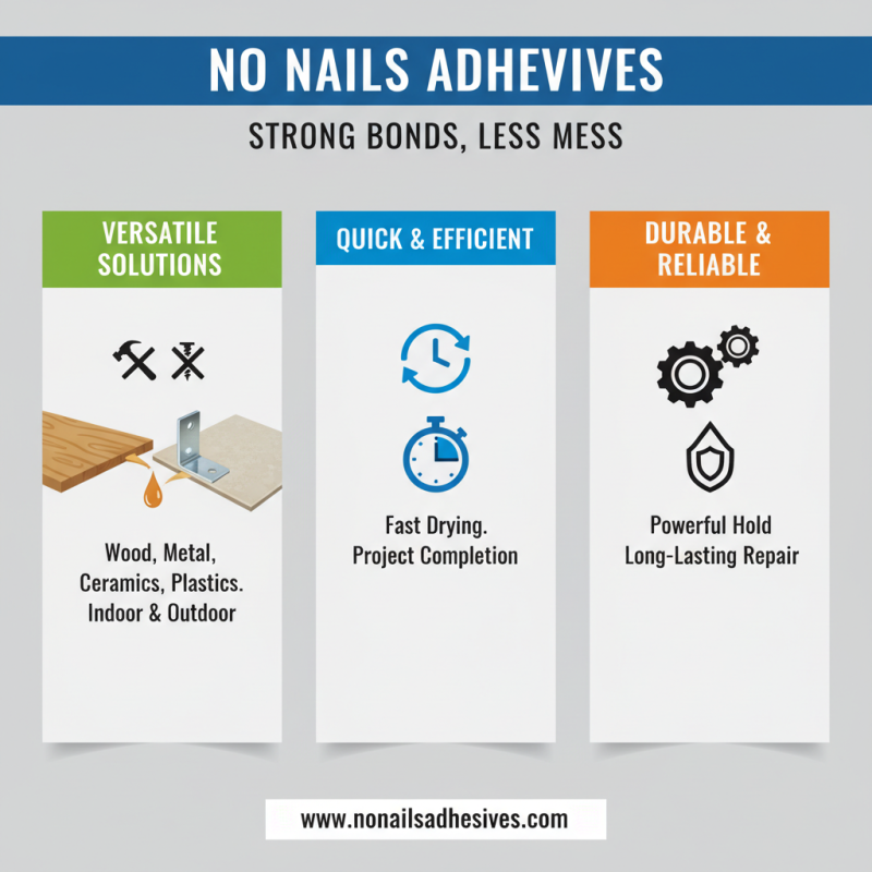 Best No Nails Adhesive for Quick and Easy Home Repairs and Projects