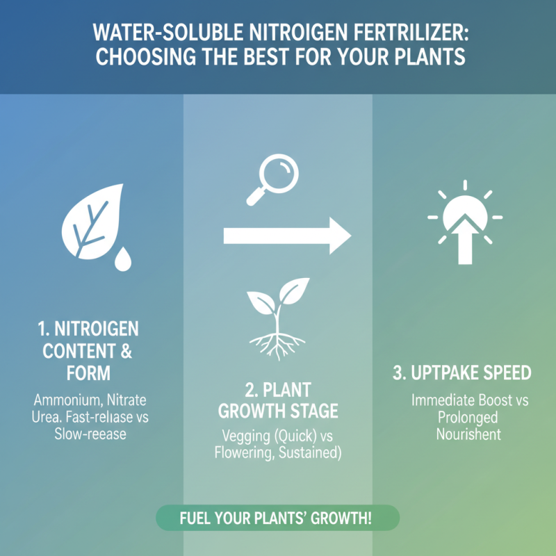 How to Choose the Best Water Soluble Nitrogen Rich Fertilizer for Your Plants