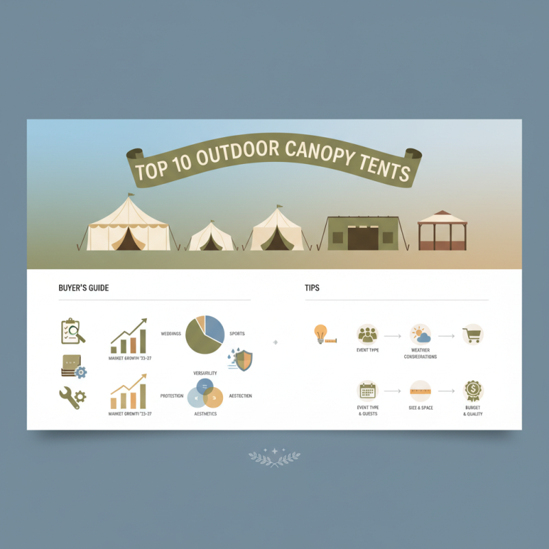 Top 10 Outdoor Canopy Tents for Every Event: Buyer’s Guide & Tips