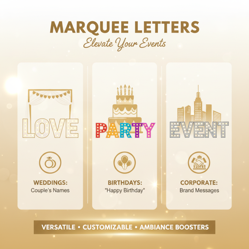 Why Choose Marquee Letters for Your Next Event Decoration Ideas