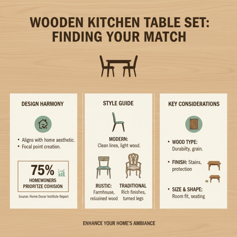 How to Choose the Perfect Wooden Kitchen Table Set for Your Home