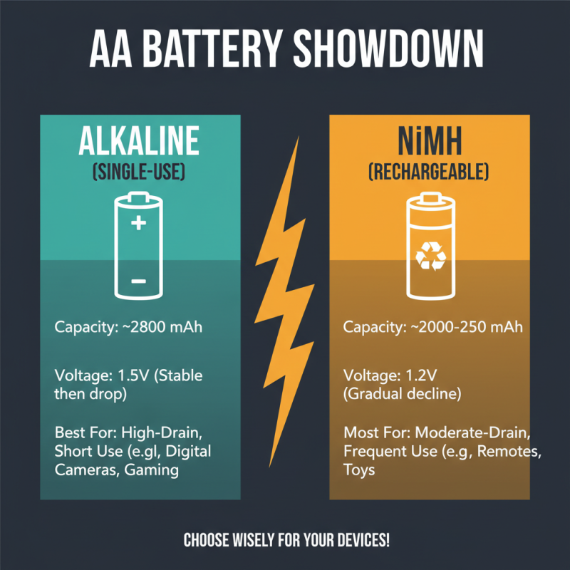 What is the Difference Between AA Alkaline Batteries and Other Battery Types