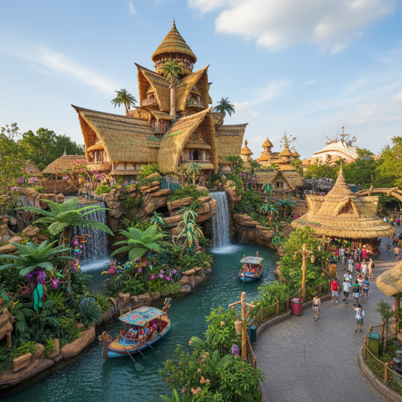 What is Theme Park Synthetic Thatch and Its Benefits for Attractions