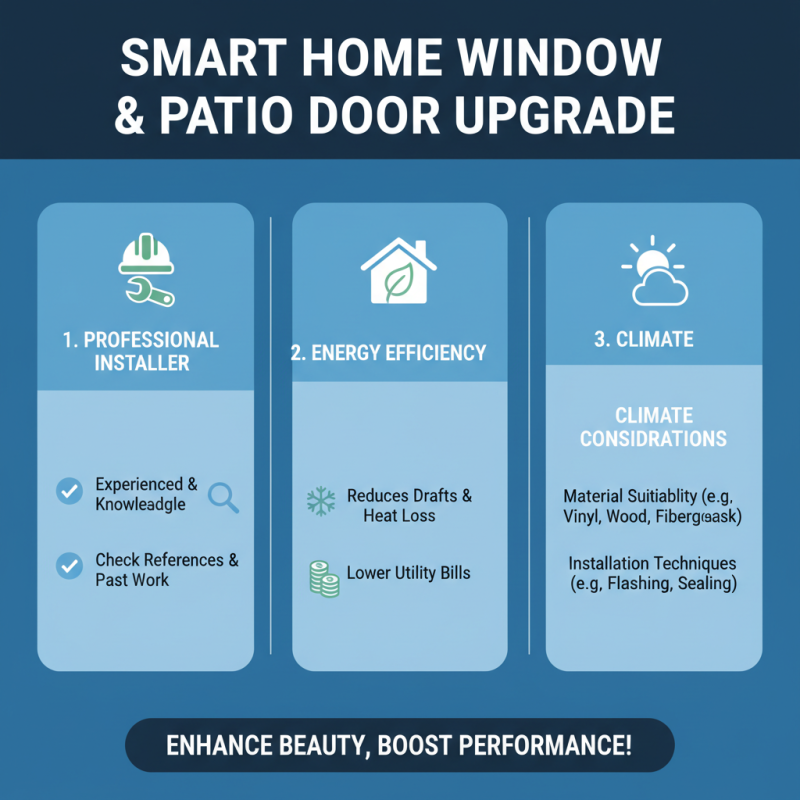 Essential Tips for Choosing Windows and Patio Doors for Your Home Upgrade