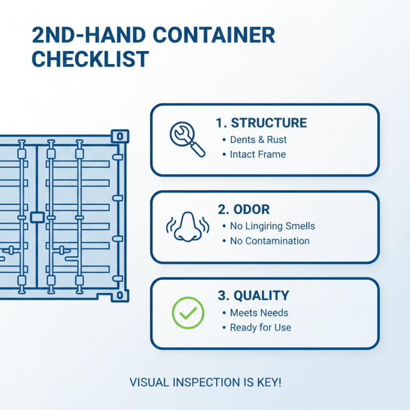 How to Choose the Right Second Hand Containers for Your Needs