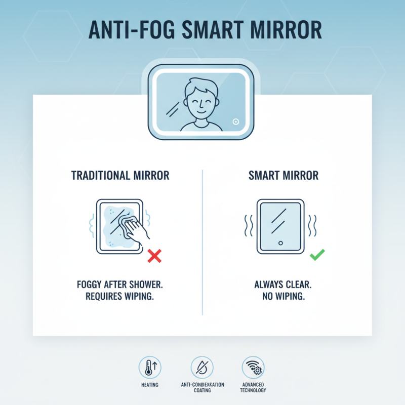 What is an Anti-Fog Smart Mirror and How Does it Work to Improve Your Bathroom Experience