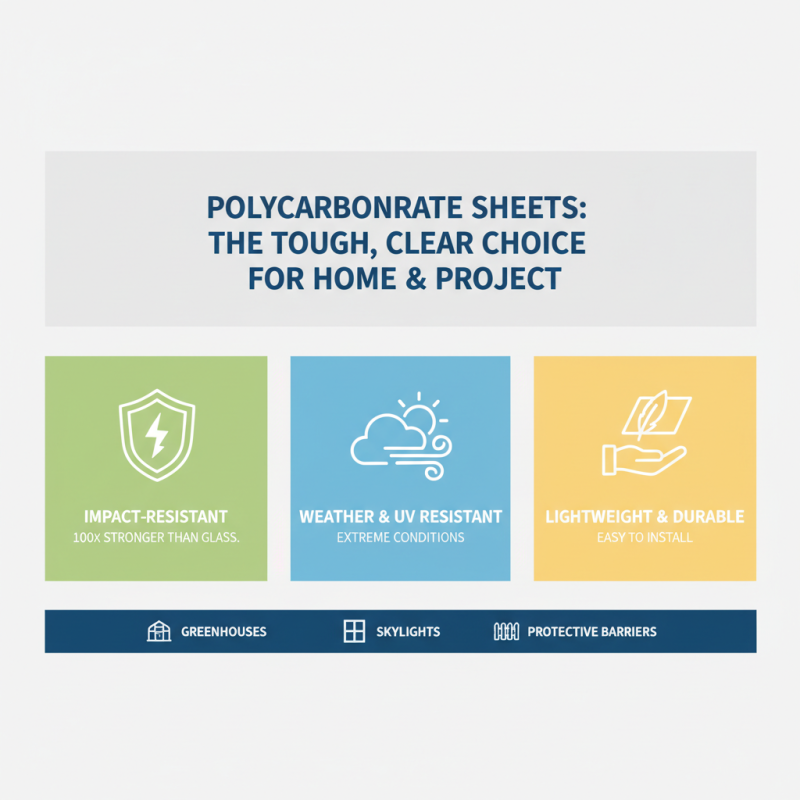 Top Benefits of Using Polycarbonate Sheets for Your Home and Projects
