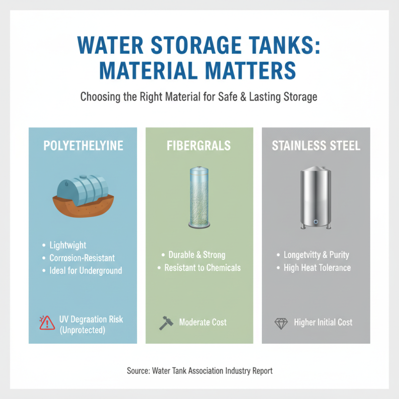 How to Choose the Best Water Storage Tanks for Your Needs in 2025