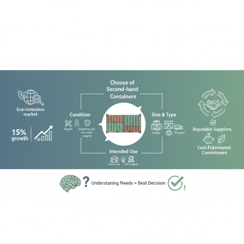 How to Choose the Right Second Hand Containers for Your Needs