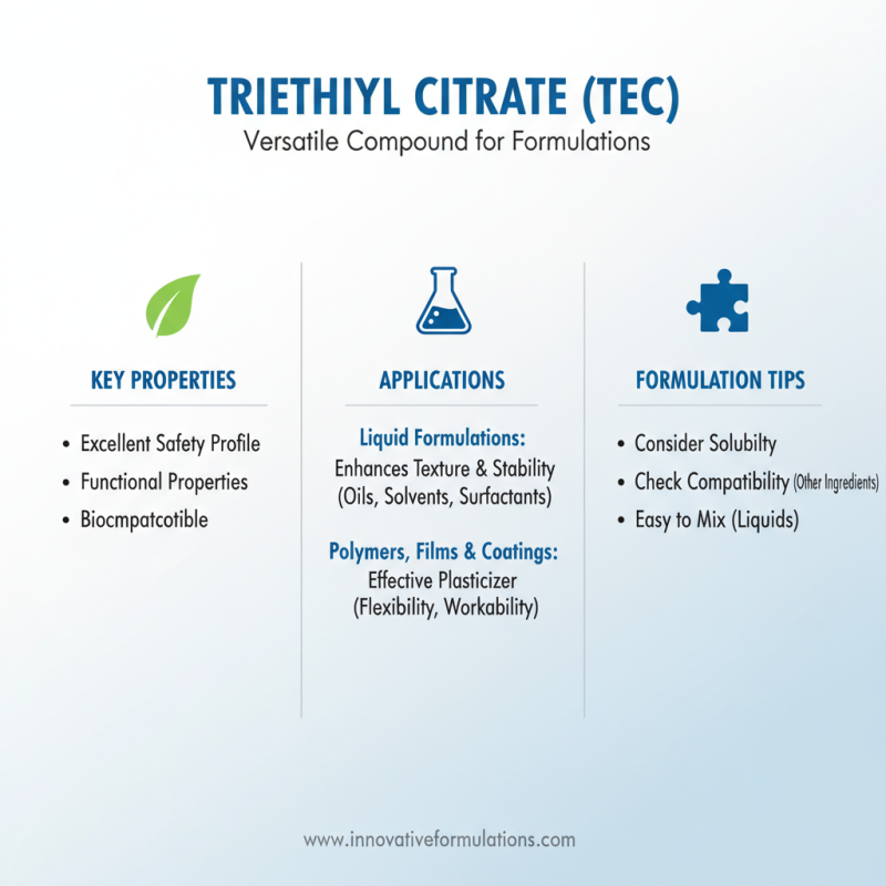 2025 How to Use Triethyl Citrate for Safe and Effective Applications