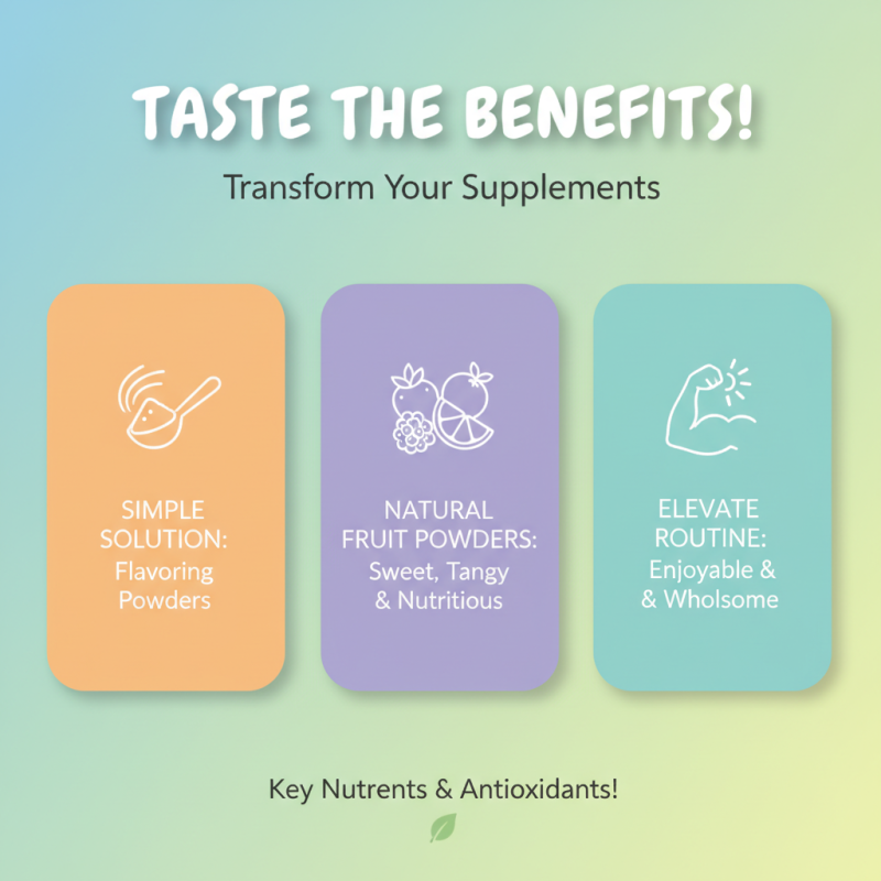 Top 10 Flavoring Powders for Supplements to Enhance Your Nutritional Routine