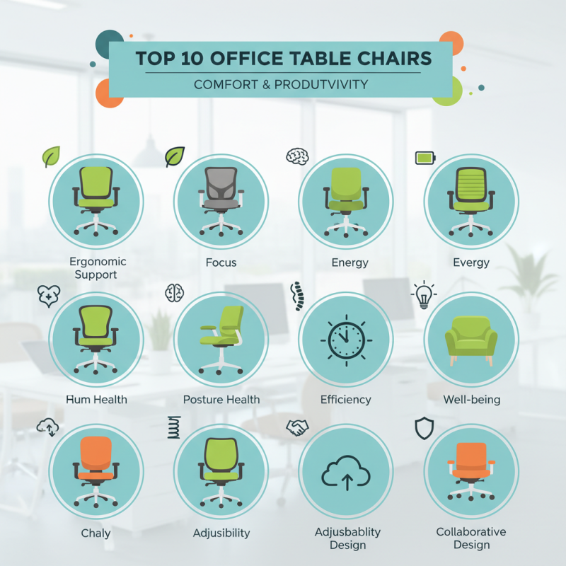 Top 10 Office Table Chairs for Comfort and Productivity