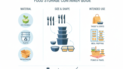 How to Choose the Best Disposable Containers for Your Food Storage Needs