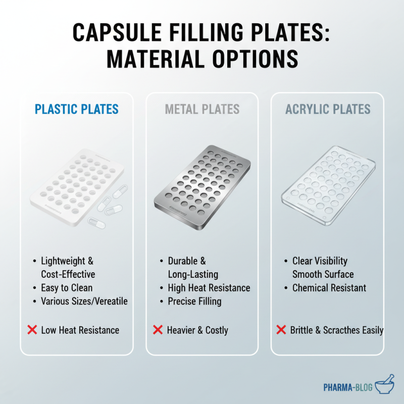 Essential Tips for Choosing the Best Capsule Filling Plate for Your Needs